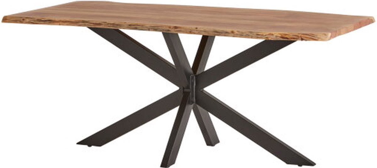Eettafel Felix 240 cm Kruispoot Acacia - Naturel | Meubelplaats