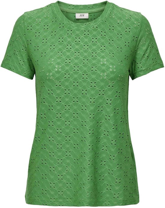 Jacqueline de Yong T-shirt Jdycathinka S/s Tag Top Jrs Noos 15158450 Green Bee Dames Maat - XL