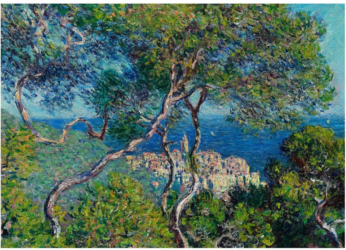 PGM Kunstdruk Claude Monet Paesaggio a Bordighera 70x50cm Divers