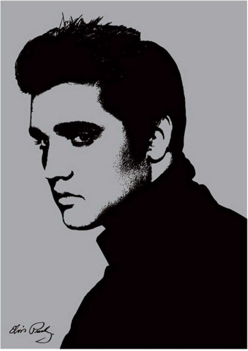 Pyramid Kunstdruk Elvis Presley - Metallic 60x80cm Divers