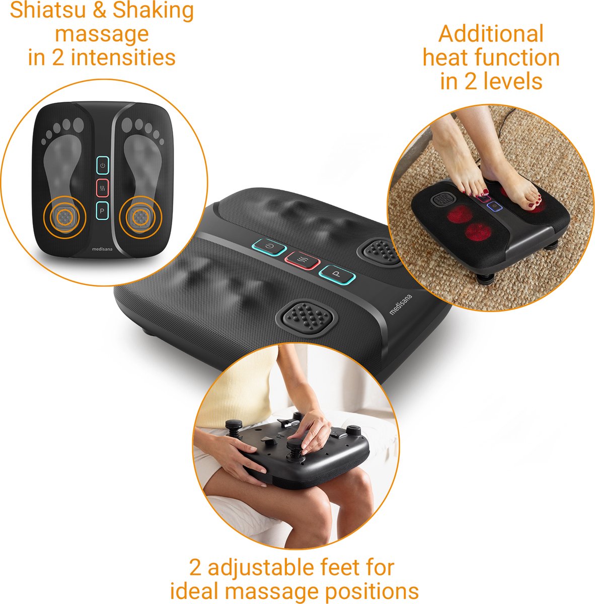 medisana LM 100 - Premium Shiatsu Been- en Voetmassage - afbeelding 3
