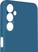 siliconen hoesje mat sans marque/ Samsung Galaxy M34 5G - Bleu nuit, Blauw