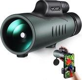 K&F Concept - Monoculair Telescoop - Waterdicht - Mobiele Telefoon Adapter - Natuurobservatie - Vogelspotten - Sterrenkijken