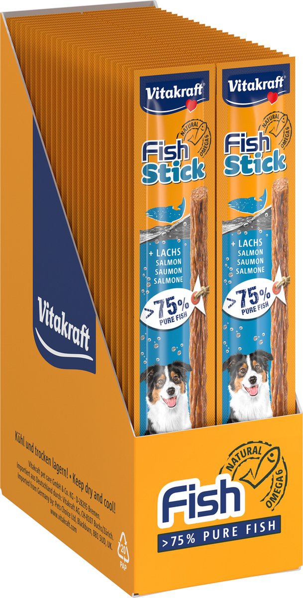Vitakraft Fish Stick - zalm - 50 stuks - 50x15 gram