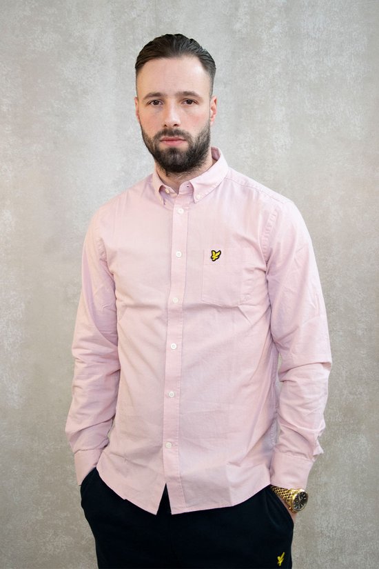 Lyle & Scott Cotton linen button down shirt - light pink