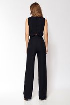 Zwarte Elegante Mouwloze Jumpsuit