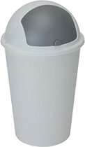 Afvalbak 50 liter - Afvalemmer 50 liter - Wit of grijs - 50L