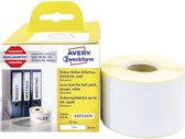 Avery-Zweckform Rol met etiketten Compatibel vervangt DYMO, Seiko 99018, S0722470 190 x 38 mm Papier Wit 110 stuk(s) Pe