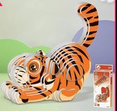 Tiger Dieren 3d Papier Puzzel Voor Kinderen Educatief Montessori Speelgoed Grappig Diy Handmatige Voor Jongen Meisje