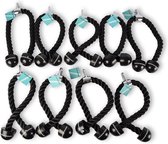 Complete Set van 9 Tricep Ropes voor Krachttraining - Nylon, Rubber & Metaal - 200kg Maximum Load - Fitnessapparaten Accessoires