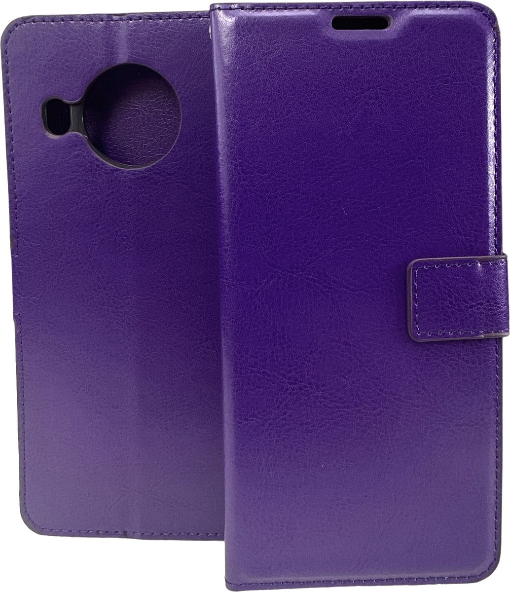 Portemonnee Book Case Hoesje Geschikt voor: Nokia X10 / X20 - Paars