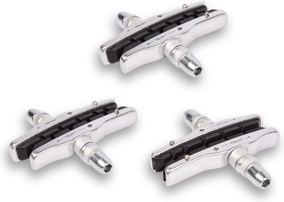 Universele Rubberen Fiets V Remblokken voor Verbeterde Remkracht 6-Pack V-Brake Remblokken Cartridge Set 72 mm - Compatibel met Shimano Systemen -