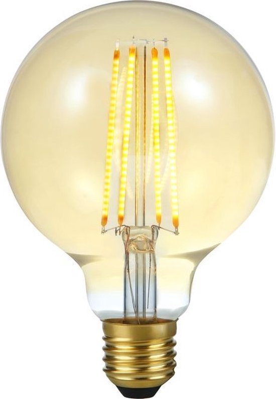 SPL Filament LED Globelamp G95 E27 5.5W 500lm 2000K Goud Dimbaar Cri90