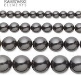 Swarovski Elements, 50 stuks Swarovski Parels, 8mm (40cm), black, 5810
