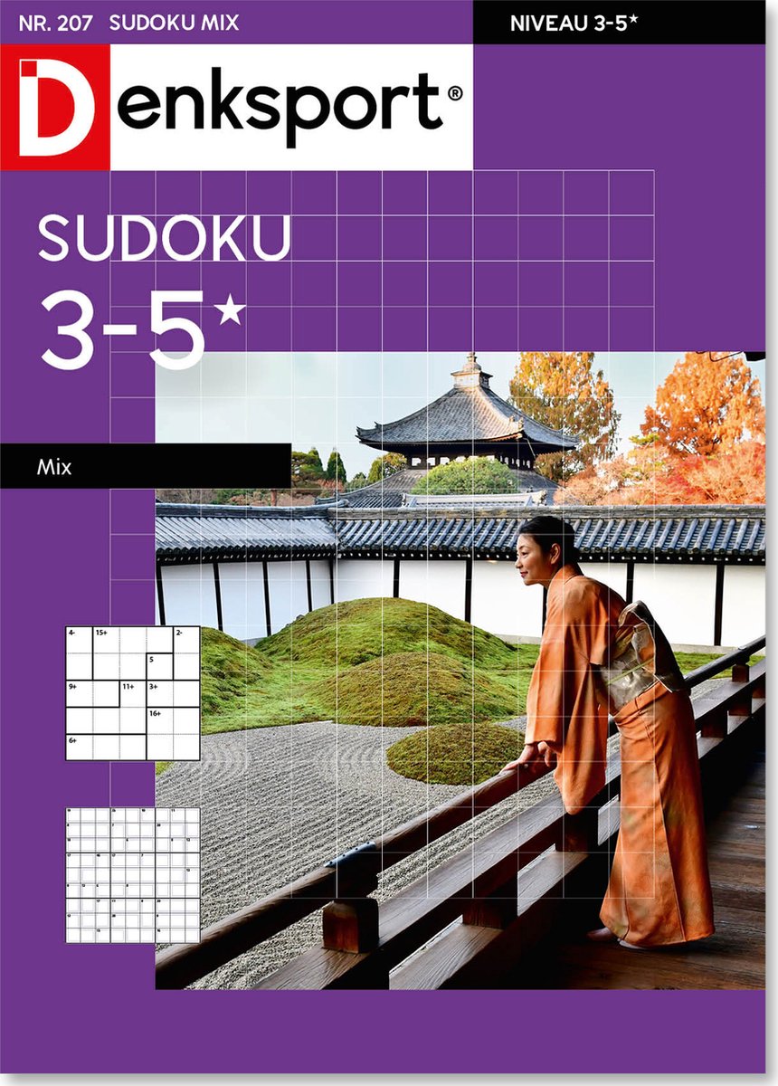 Denksport Puzzelboek Sudoku 3-5* mix, editie 207 - Denksport