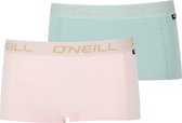 O'Neill dames boxershorts 2-pack - light green pink - XL