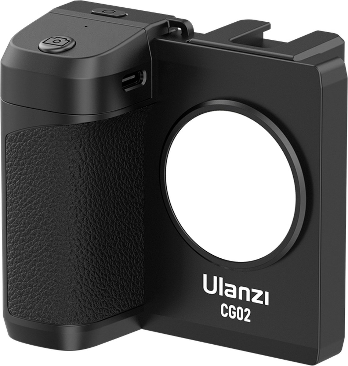 Ulanzi CapGrip LED smartphone camera grip met magnetische Bluetooth afstandsbediening - Universeel tot 8,6cm breed - 1/4 inch schroefaansluiting - Zwart - Ulanzi