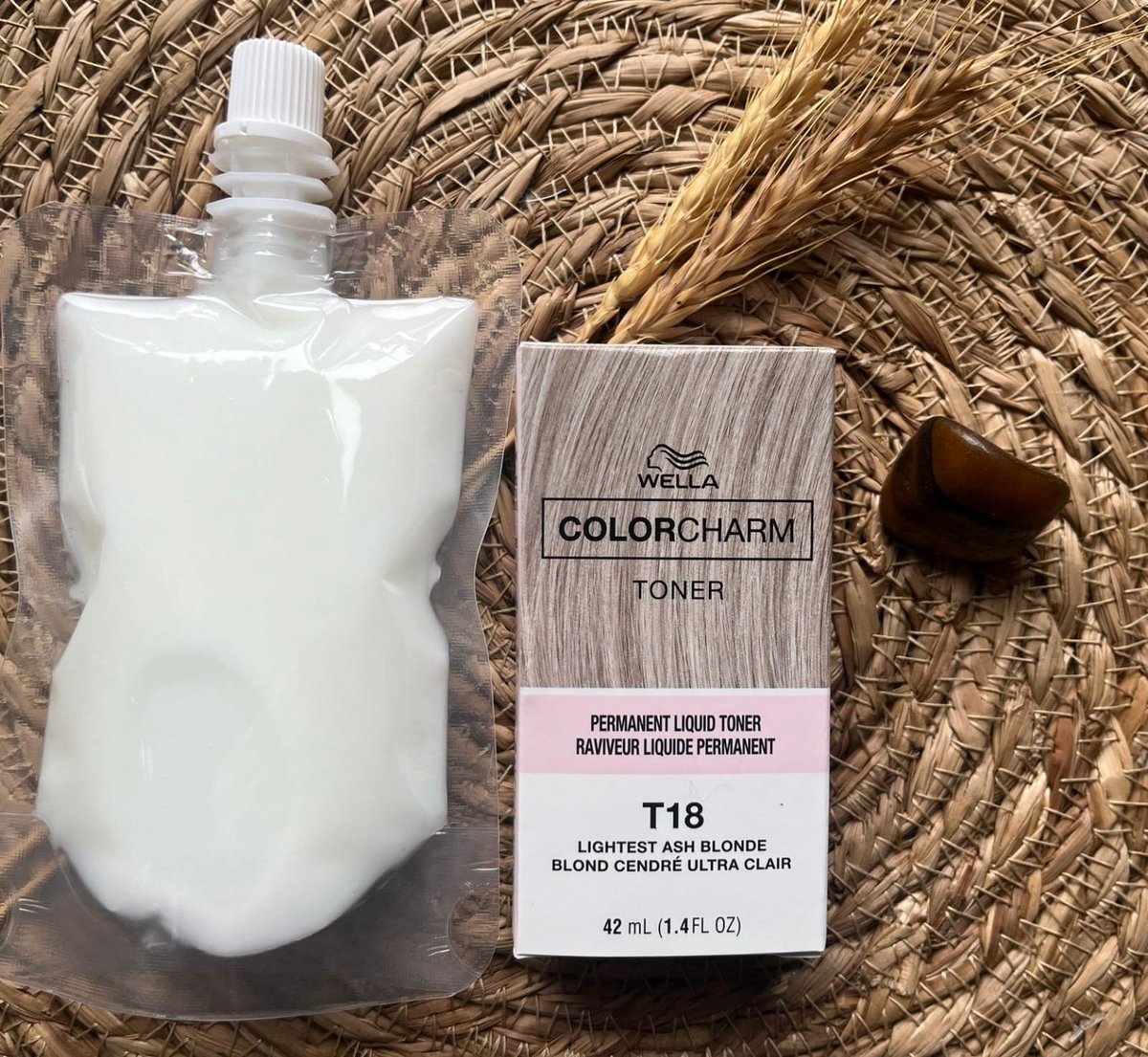 Wella Color Charm toner - T18 + developer - Lightest Ash Blonde - Wella Toner - Haartoner - Asblond - Anti geel - Anti Yellow