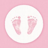 Servetten - Baby voetjes Girl 25x25 cm (20 stuks)