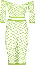 Shots - Ouch! OU834GLOOS - Long Sleeve Crop Top and Long Skirt - Green - XS/XL
