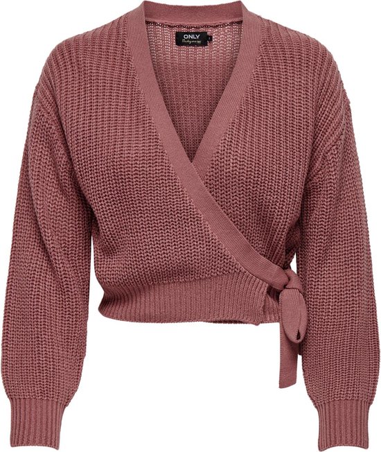 ONLY Onlbreda Wrap L/S Cardigan Tricot Femme - Design Danois Élégant Et Confortable