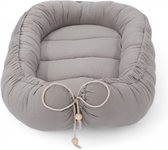 Soosie Luxe Babynestje - Grijs, BOHO Collectie - Oeko-Tex Gecertificeerd, Veilig & Ecovriendelijk - 90x50 cm