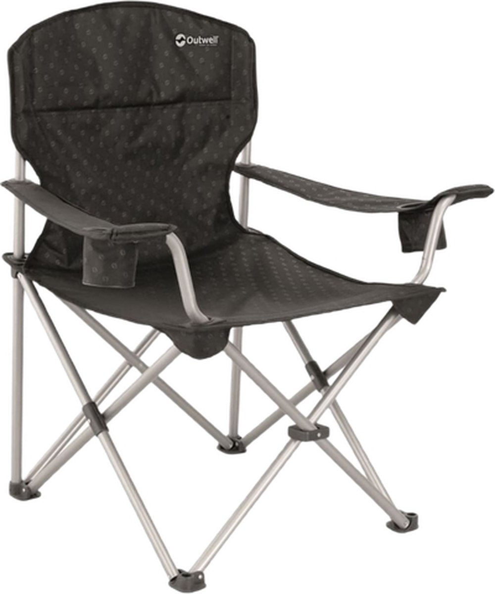 Outwell Catamarca XL Campingstoel - Zwart/zilver