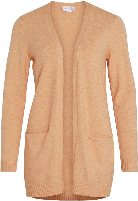 Vila Cardigan Viril Open L/s Knit Cardigan - Noos 14044041 Shell Coral Taille Femme - S