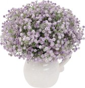 Fleurs artificielles Gypsophile, bouquets artificiels, compositions florales pour la décoration (violet)