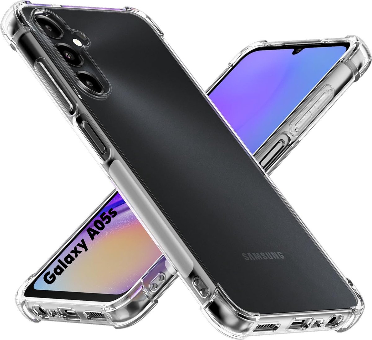Hoesje voor Samsung Galaxy A05S backcover Shockproof siliconen Transparant