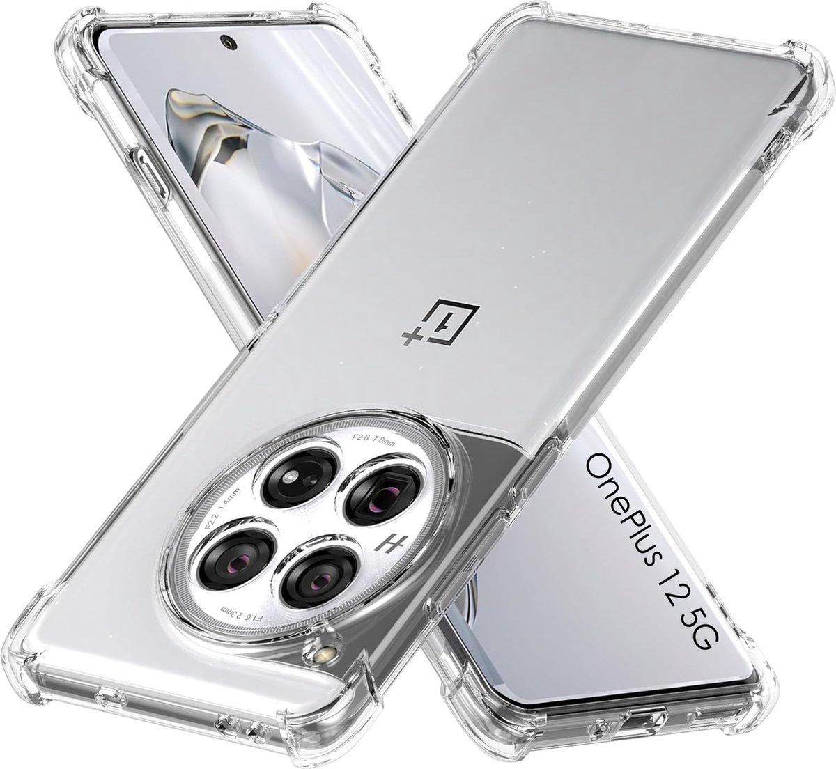 Hoesje voor OnePlus 12 5G backcover Shockproof siliconen Transparant