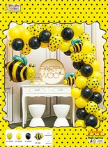 Ballon jaune de 18 pouces ensemble décoration de scène de fête d'anniversaire