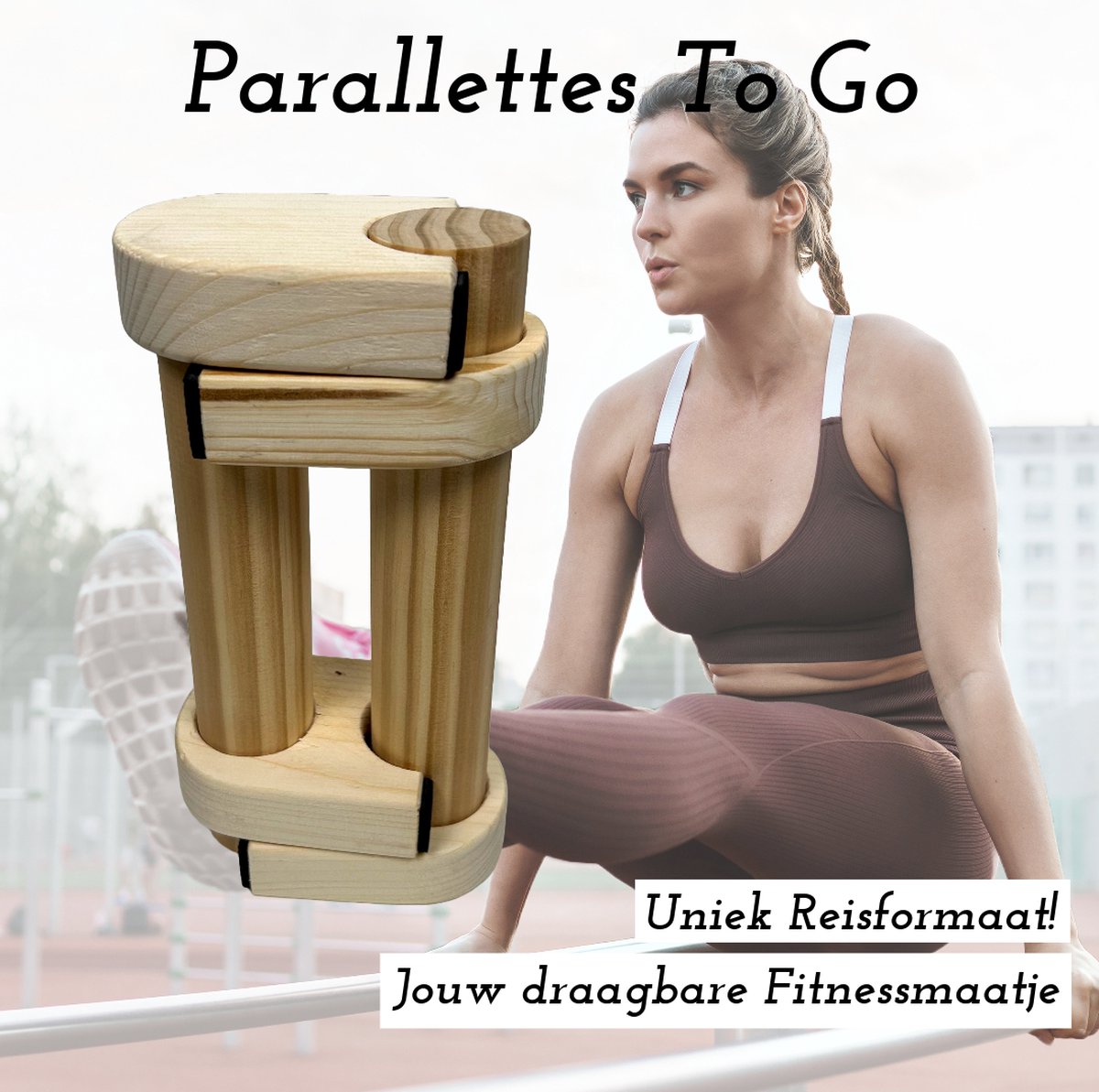 Parallettes hout | reis editie | calisthenics, gymnastiek, workout | Parallettes oefeningen | Handgemaakt