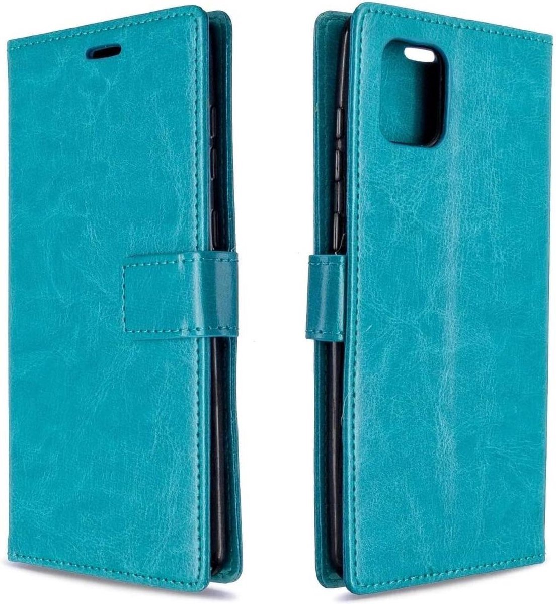 Portemonnee Book Case Hoesje Geschikt voor: Samsung Galaxy A31 - Turquoise