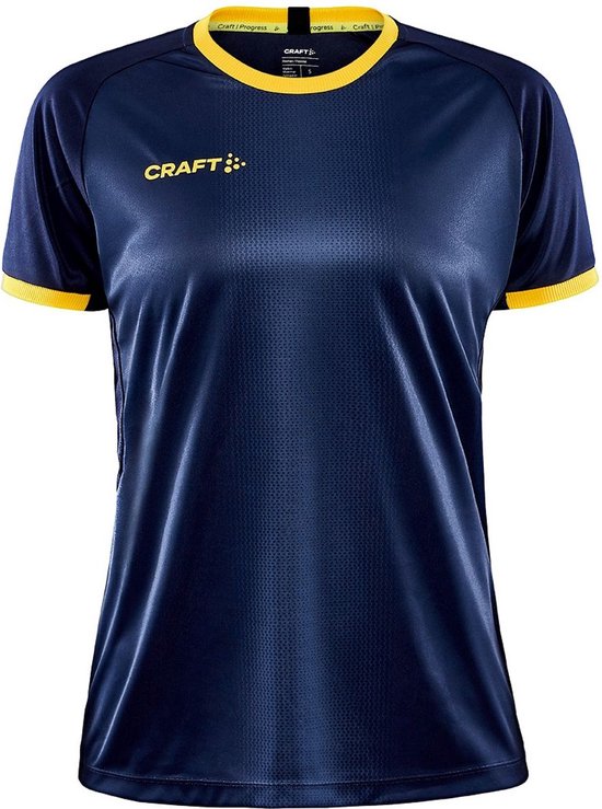 Craft Progress 2.0 Graphic Jersey W 1910179 - Navy/Sweden Yellow - L