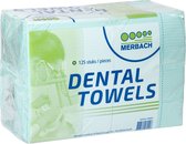 Pack économique 4 x serviettes dentaires Merbach vertes, 4 x 125 pièces