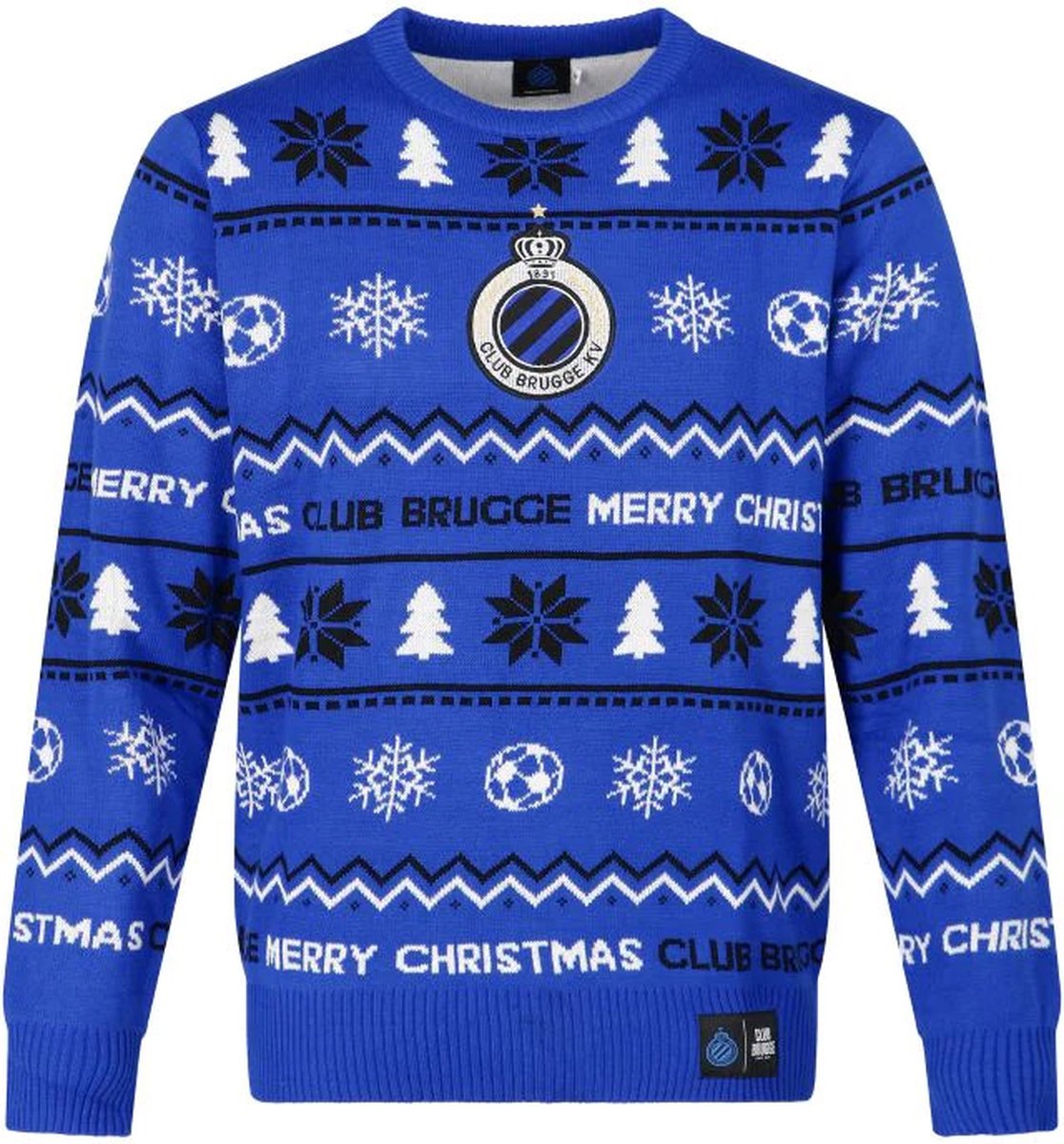 Kersttrui Blauw volw. M bol