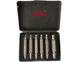 6 Pcs Zilver Schroef Extractor Drill Bit Extraction Kit Beschadigde Speed out Bolt Extractor Bolt Stripping Attachment Tool 6 Pcs Zilver Schroef Extractor Drill Bit Extraction Kit Beschadigde Speed out Bolt Extractor Bolt Stripping Attachment Tool