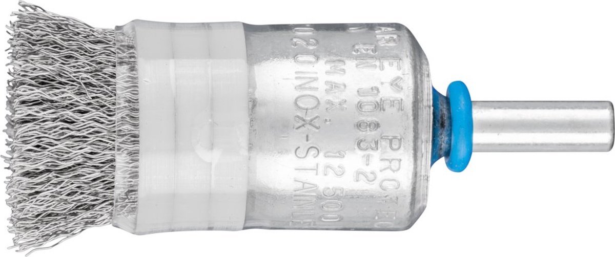 PFERD - Penseelborstel op stift en met ring, ongetordeerd met RVS draad - PBUR 2022/6 INOX 0,20