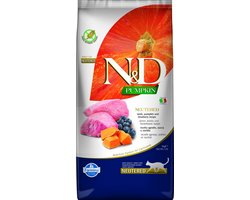 Farmina N&D Gecastreerd Pumpkin Lam, Pompoen & Bosbessen Adult 5kg