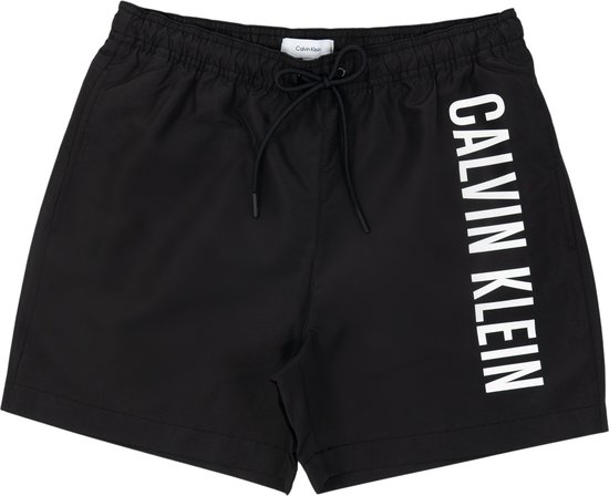 Calvin Klein Medium Drawstring Heren Zwembroek - Zwart - Maat S