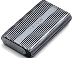 Satechi USB4 NVMe SSD Pro behuizing – Ondersteunt M.2 NVMe-schijven tot 4TB – Lees-/schrijfsnelheid tot 3840MB/s – Plug and play, geen driver nodig - Grijs