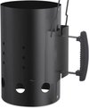 Brikettenstarter XL met Hitteschild - 19 CM Diameter - 30.5 CM H- Luxe uitvoering - Zwart