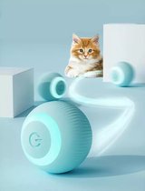 BonBonvibes - Speelgoed voor de kat | Automatisch rollende bal | Katten speeltje | Smart rollende bal | Rollende bal voor | Interactieve bal voor kat | USB oplaadbaar | Katten bal | Slim kattenspeeltje | Stimuleert | gratis laserlamp | Licht Blauw |