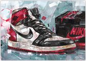 Sneaker poster shoebox black toe 70x50 cm