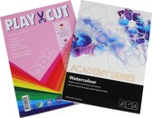 Play-Cut - Gekleurd papier A4 - Gerecycleerd - 130g/m2 - 50 vellen