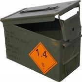 Boîte à munitions - Métal - 30 x 15 x 19 cm - Boîte de rangement