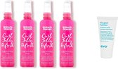 4 x Umberto Giannini - Curl Jelly Gel Refresh Spray + Gratis Evo Travelsize