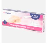 Test de grossesse précoce - 2 pièces - Test 4 jours plus rapide - Fiable - Avec capuchon de fermeture - Vitalio