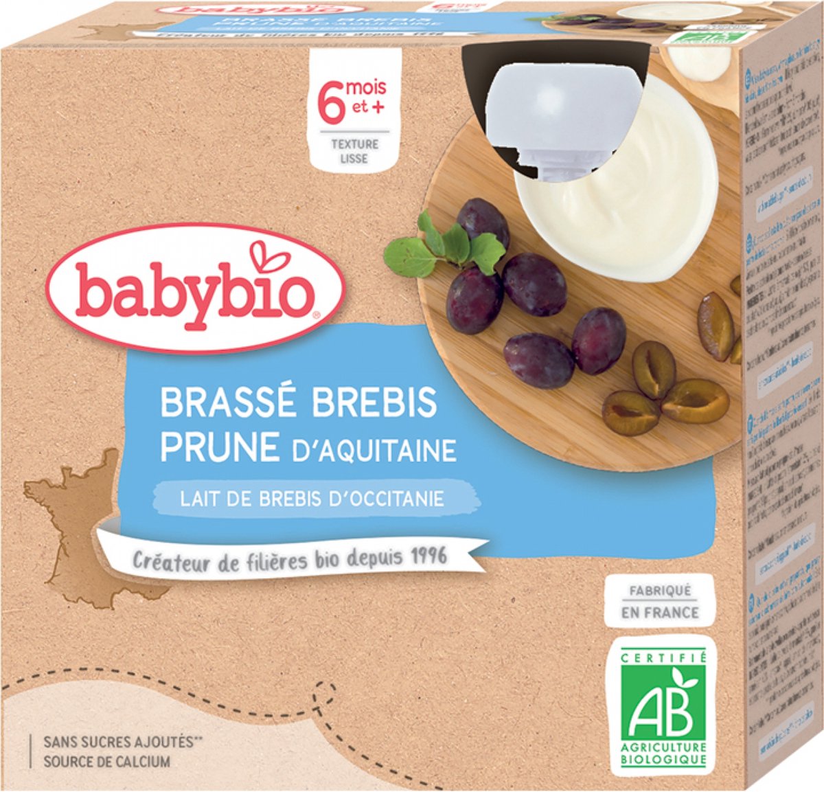 Goedkoopste Babybio Gebrouwen Ooi Pruim 6 Maanden en Biologisch 4 x 85 g Flesjes